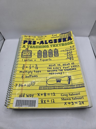 Spiral pre algebra teaching - pre-algebra,